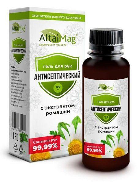 Изображение товара Антисептик гель для рук АлтайМаг 100 мл Антисептик гель для рук АлтайМаг 100 мл фотография