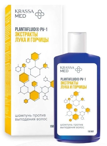 Изображение товара Krassa Med шампунь против выпадения лук+горчица 150мл Krassa Med шампунь против выпадения лук+горчица 150мл фотография