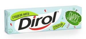 Жевательная резинка «Dirol» сладкая мята 13.6 г