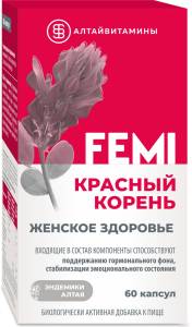 Красный корень Femi женское здоровье Алтайвитамины 60 капсул